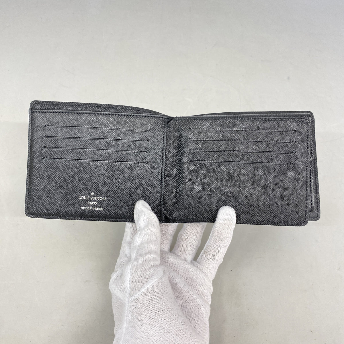 【6id5803】ルイヴィトン 財布 ダミエ・グラフィット ポルトフォイユフロリン N63074 ブラック【中古】メンズ