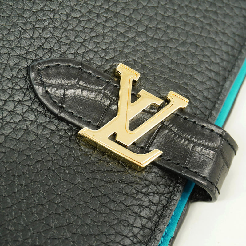 【6id5811】ルイヴィトン 長財布 LVヴェルティカルウォレット クロコダイル ノワール【中古】レディース