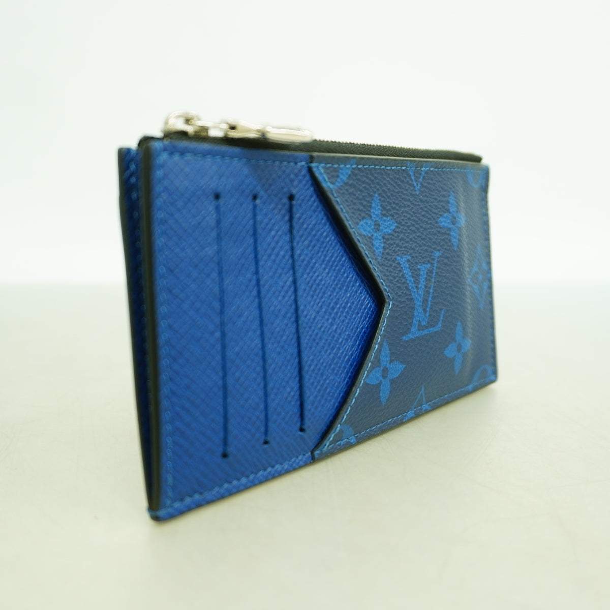 【6id5815】ルイヴィトン コインケース タイガラマ コインカードホルダー M30270 コバルト【中古】メンズ