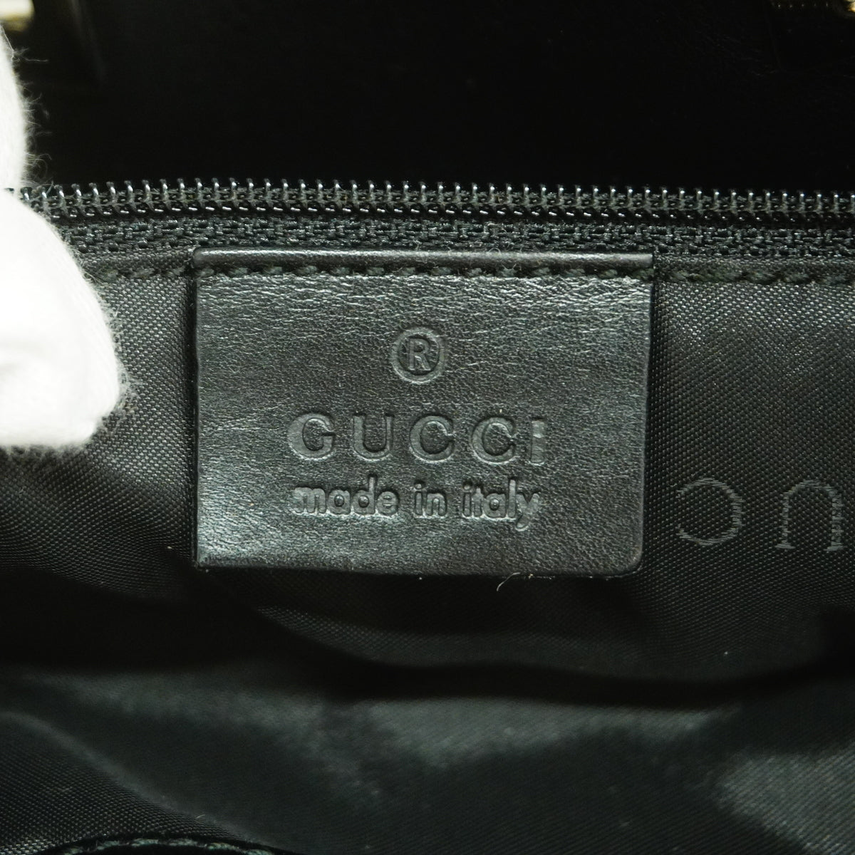 【6id5820】グッチ ショルダーバッグ GGキャンバス 001 4021 キャンバス ブラック シルバー金具【中古】レディース