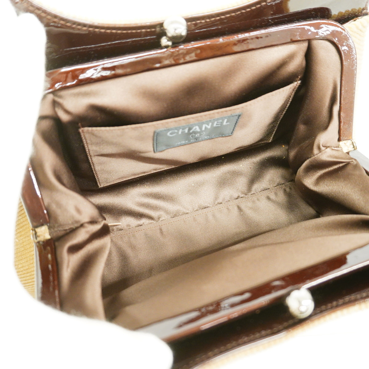【6id5823】シャネル ショルダーバッグ チョコバー コーデュロイ ブラウン シルバー金具【中古】レディース