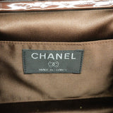 【6id5823】シャネル ショルダーバッグ チョコバー コーデュロイ ブラウン シルバー金具【中古】レディース