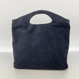 【6id5826】サルヴァトーレフェラガモ ハンドバッグ スウェード ブラック シルバー金具【中古】レディース