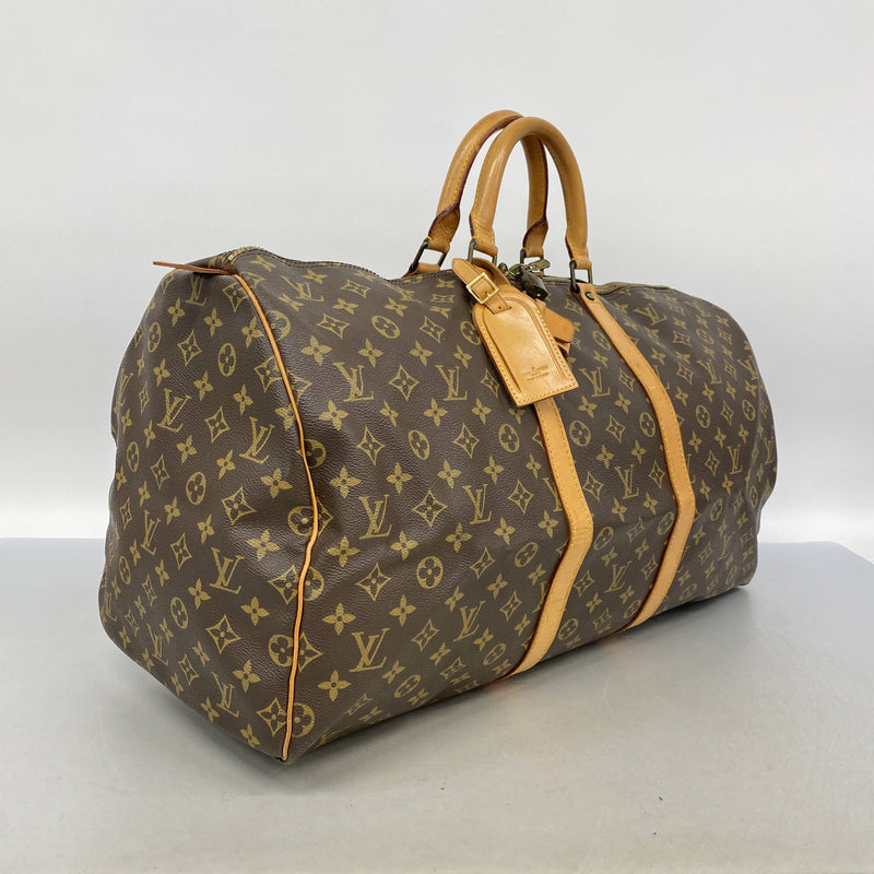 【6id5827】ルイヴィトン ボストンバッグ モノグラム キーポル55 M41424 ブラウン【中古】メンズ レディース ユニセックス