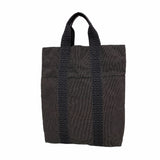 【6id5845】エルメス トートバッグ エールラインカバス ナイロン グレー シルバー金具【中古】レディース
