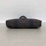 【6id5845】エルメス トートバッグ エールラインカバス ナイロン グレー シルバー金具【中古】レディース