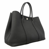 【6id5854】エルメス トートバッグ ガーデンパーティTPM ネゴンダ ブラック シルバー金具 B刻印【中古】レディース