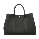 【6id5854】エルメス トートバッグ ガーデンパーティTPM ネゴンダ ブラック シルバー金具 B刻印【中古】レディース
