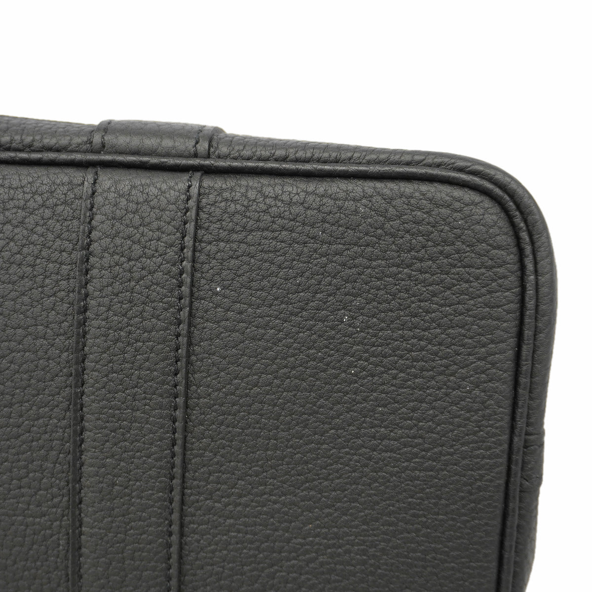 【6id5854】エルメス トートバッグ ガーデンパーティTPM ネゴンダ ブラック シルバー金具 B刻印【中古】レディース