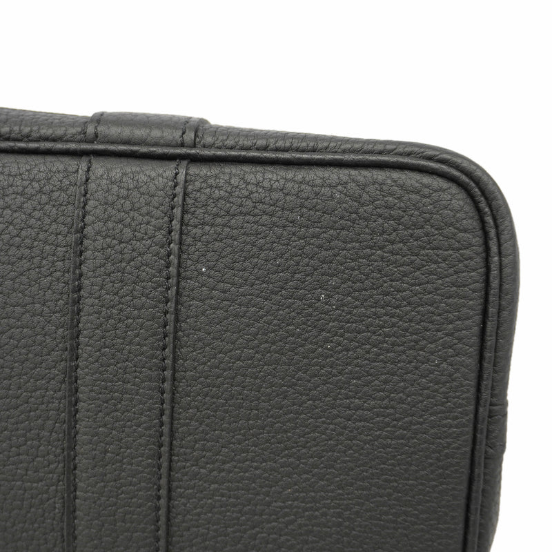 【6id5854】エルメス トートバッグ ガーデンパーティTPM ネゴンダ ブラック シルバー金具 B刻印【中古】レディース