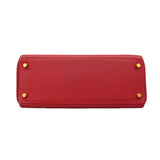 【6id5855】エルメス ハンドバッグ ケリー28 トゴ ルージュヴィフ ゴールド金具 □B刻印 2wayバッグ【中古】レディース