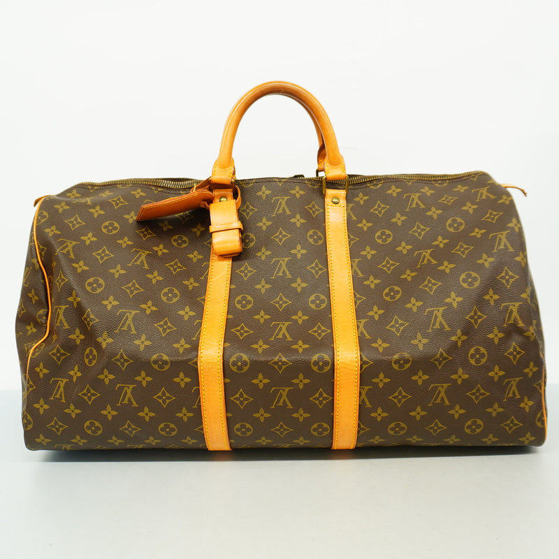 【6id5868】ルイヴィトン ボストンバッグ モノグラム キーポル55 M41424 ブラウン【中古】メンズ レディース ユニセックス