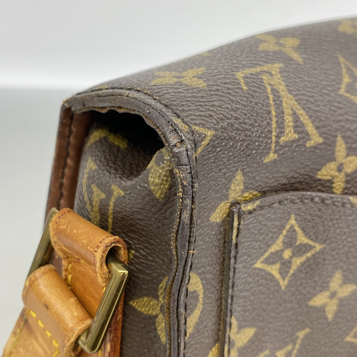 【6id5899】ルイヴィトン ショルダーバッグ モノグラム サンクルーGM M51242 ブラウン【中古】レディース