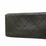【6id5906】シャネル ショルダーバッグ マトラッセ/パリ限定 Wフラップ Wチェーン ラムスキン ブラック ゴールド/シルバー金具【中古】レディース