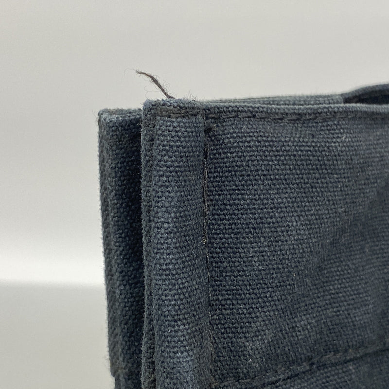 【6id5907】エルメス トートバッグ フールトゥMM キャンバス ブラック シルバー金具【中古】レディース