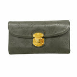 【6id5930】ルイヴィトン 三つ折り長財布 マヒナ ポルトフォイユアメリア M58127 アントラシット【中古】レディース