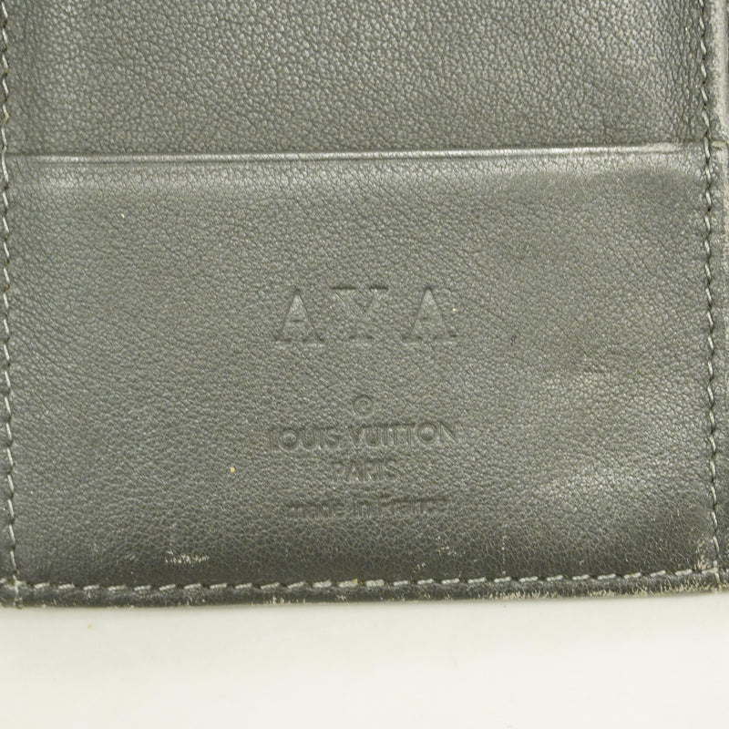 【6id5930】ルイヴィトン 三つ折り長財布 マヒナ ポルトフォイユアメリア M58127 アントラシット【中古】レディース