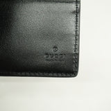 【6id5940】グッチ マネークリップ GGエンボス 676656 レザー ブラック シルバー金具【中古】メンズ
