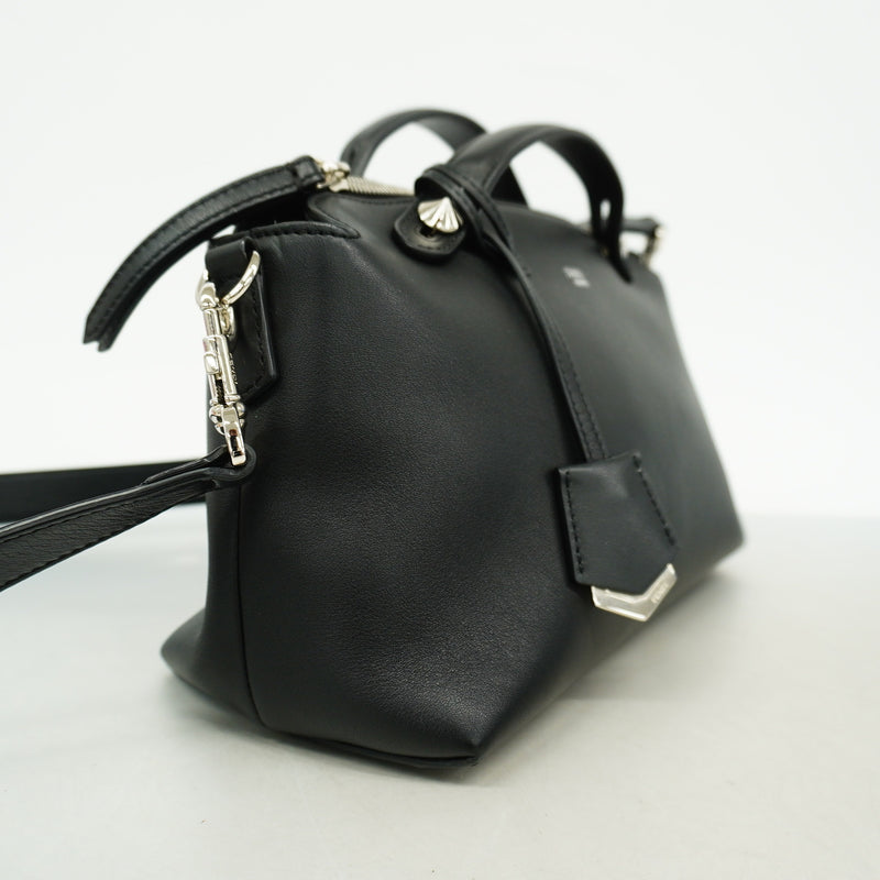 【6id5943】フェンディ ハンドバッグ バイザウェイ レザー ブラック シルバー金具 2wayバッグ【中古】レディース