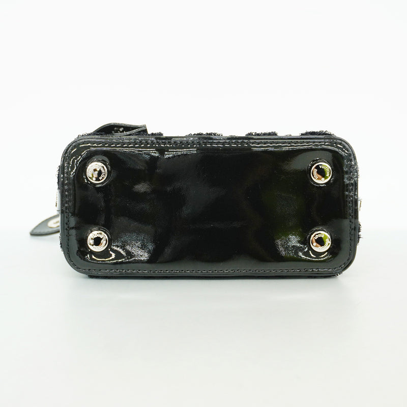 【6id5946】ルイヴィトン ハンドバッグ モノグラム・ヴェルニ ロックイットBBブークレット M40770 ノワール【中古】レディース