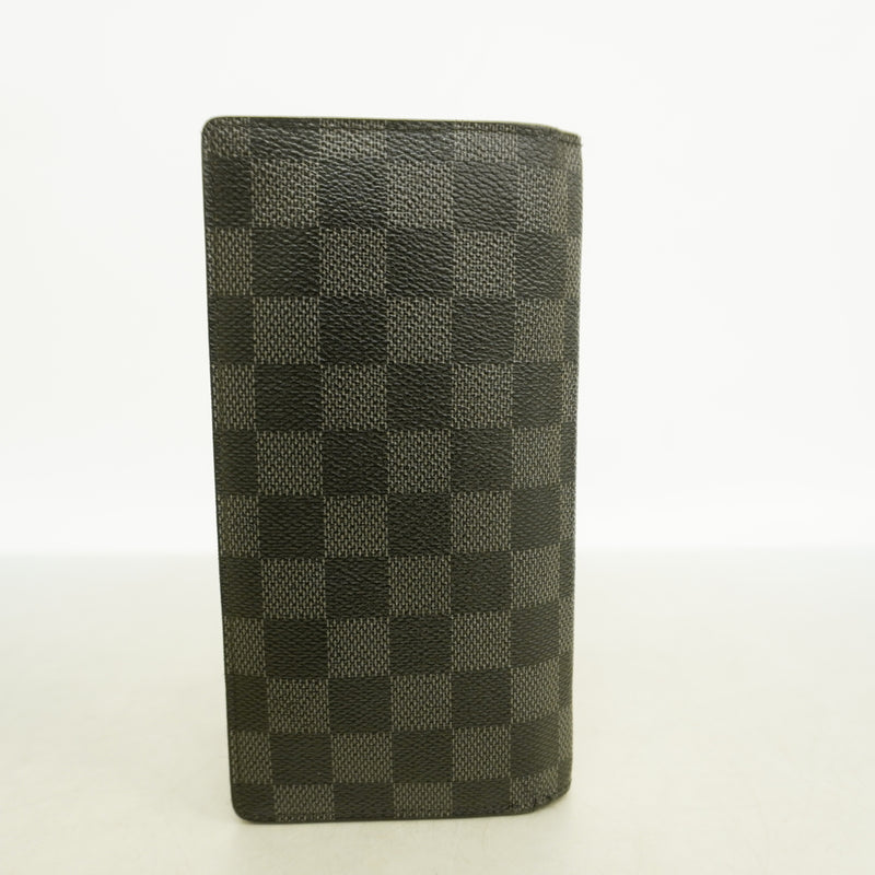 【6id5958】ルイヴィトン 長財布 ダミエ・グラフィット ポルトフォイユブラザ N62665 ブラック グレー【中古】メンズ