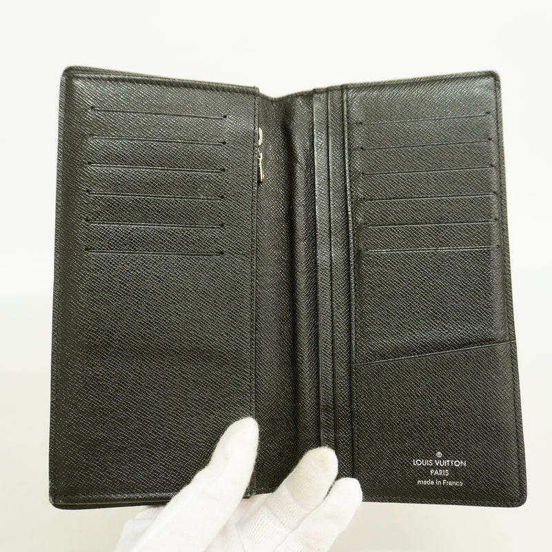 【6id5958】ルイヴィトン 長財布 ダミエ・グラフィット ポルトフォイユブラザ N62665 ブラック グレー【中古】メンズ