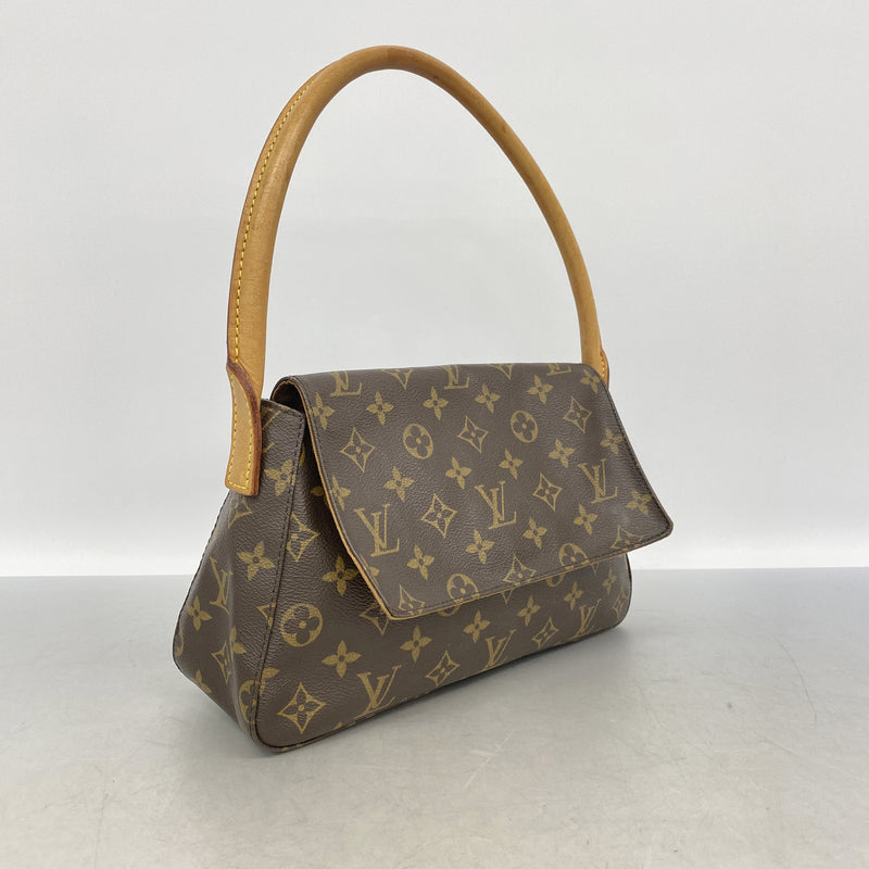 【6id5973】ルイヴィトン ショルダーバッグ モノグラム ミニルーピング M51147 ブラウン【中古】レディース