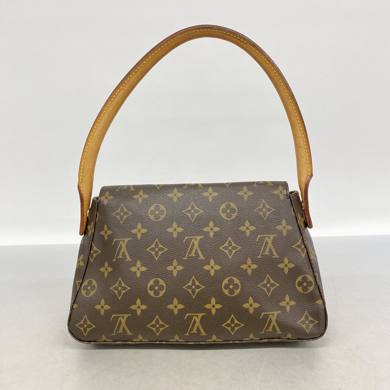 【6id5973】ルイヴィトン ショルダーバッグ モノグラム ミニルーピング M51147 ブラウン【中古】レディース