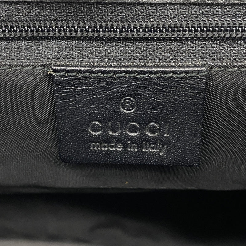 【6id5978】グッチ ハンドバッグ GGキャンバス/ジャッキー 002 1065 キャンバス ブラック シルバー金具【中古】レディース