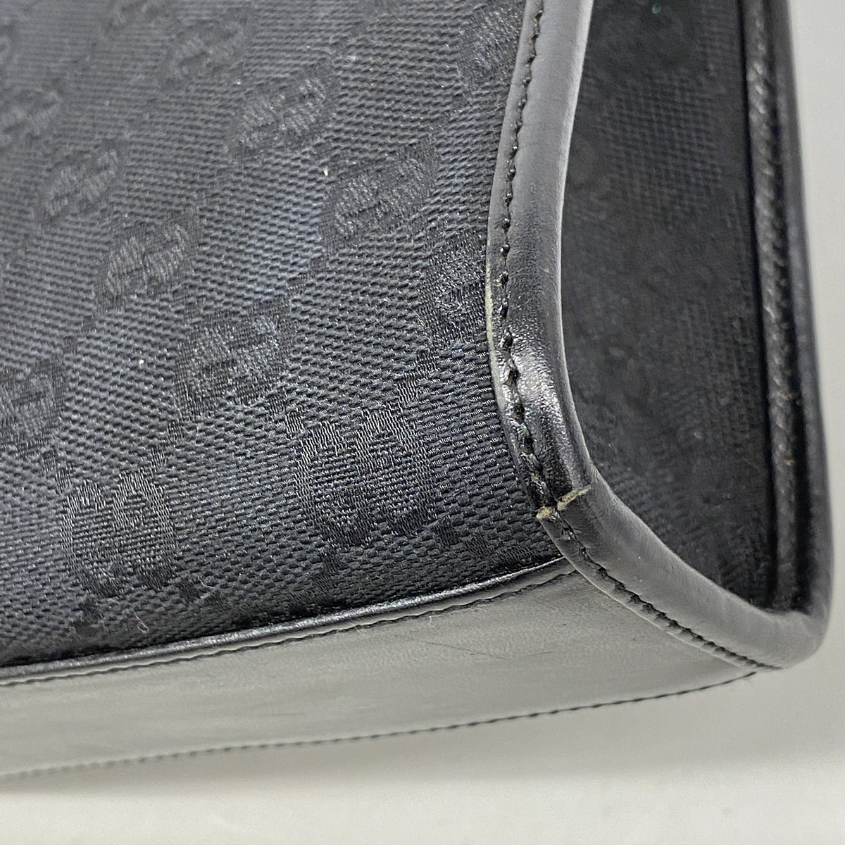 【6id5978】グッチ ハンドバッグ GGキャンバス/ジャッキー 002 1065 キャンバス ブラック シルバー金具【中古】レディース
