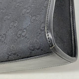 【6id5978】グッチ ハンドバッグ GGキャンバス/ジャッキー 002 1065 キャンバス ブラック シルバー金具【中古】レディース