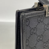 【6id5978】グッチ ハンドバッグ GGキャンバス/ジャッキー 002 1065 キャンバス ブラック シルバー金具【中古】レディース