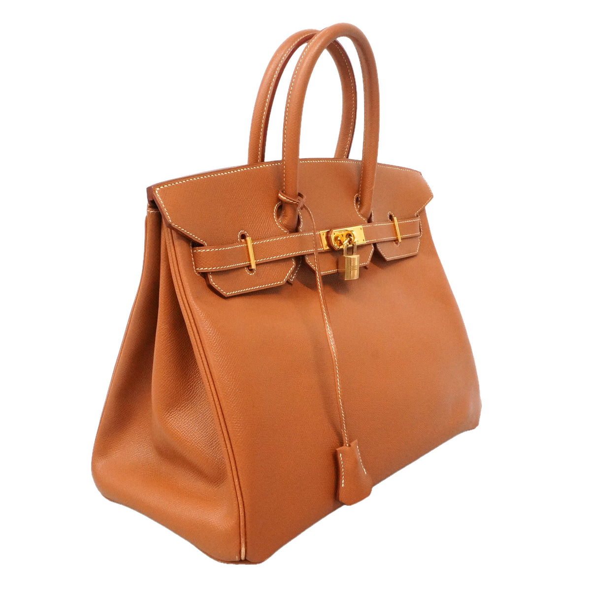 【6id5980】エルメス ハンドバッグ バーキン35 クシュベル ゴールド ゴールド金具 □D刻印【中古】レディース