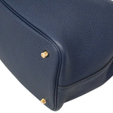 【6id5983】エルメス ハンドバッグ ピコタンロックMM トリヨンクレマンス ブルータイ ゴールド金具 W刻印【中古】レディース