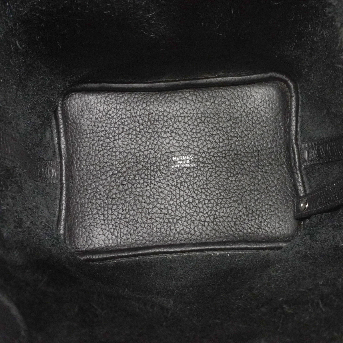 【6id5984】エルメス ハンドバッグ ピコタンロックPM トリヨンクレマンス ブラック シルバー金具 V刻印【中古】レディース