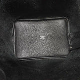 【6id5984】エルメス ハンドバッグ ピコタンロックPM トリヨンクレマンス ブラック シルバー金具 V刻印【中古】レディース