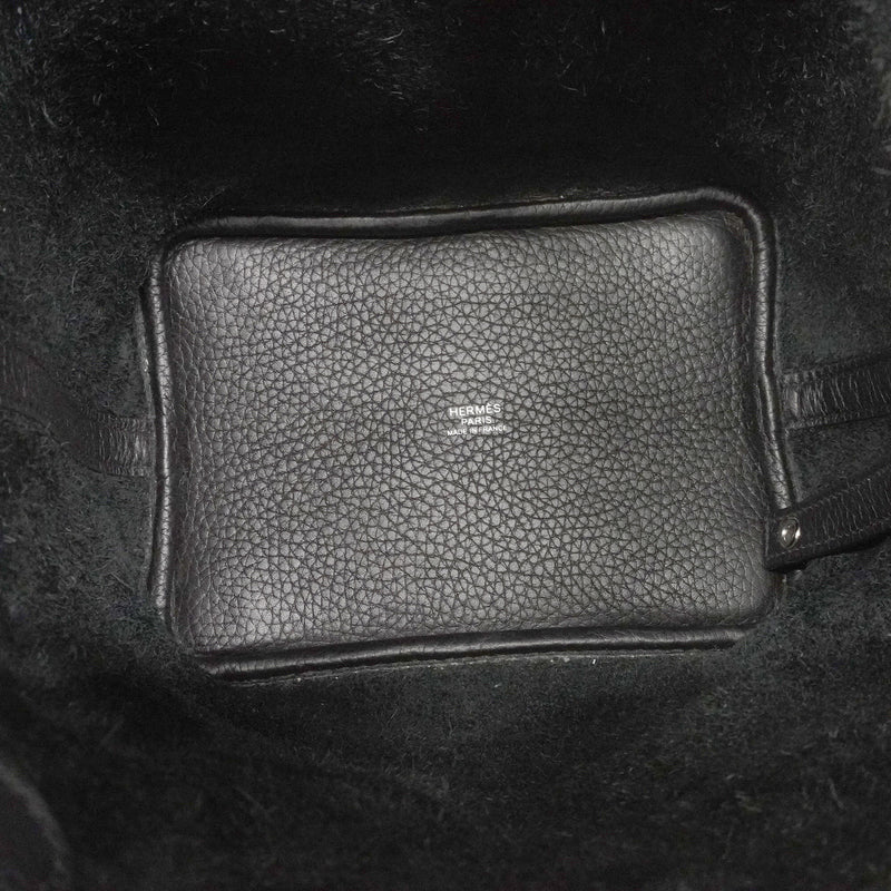 【6id5984】エルメス ハンドバッグ ピコタンロックPM トリヨンクレマンス ブラック シルバー金具 V刻印【中古】レディース