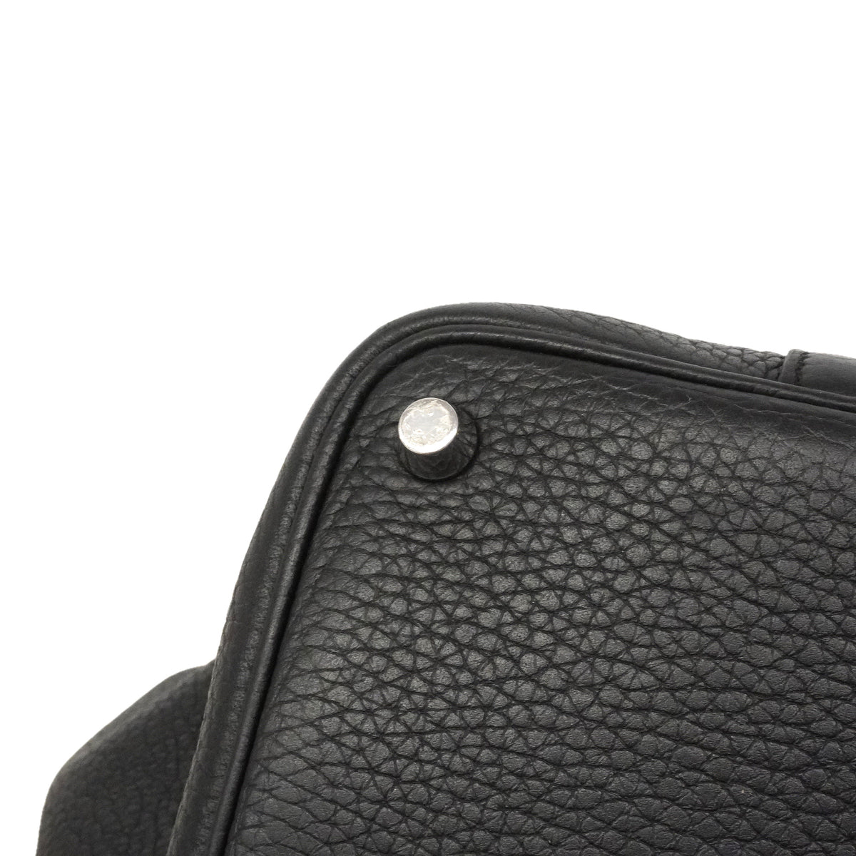【6id5984】エルメス ハンドバッグ ピコタンロックPM トリヨンクレマンス ブラック シルバー金具 V刻印【中古】レディース