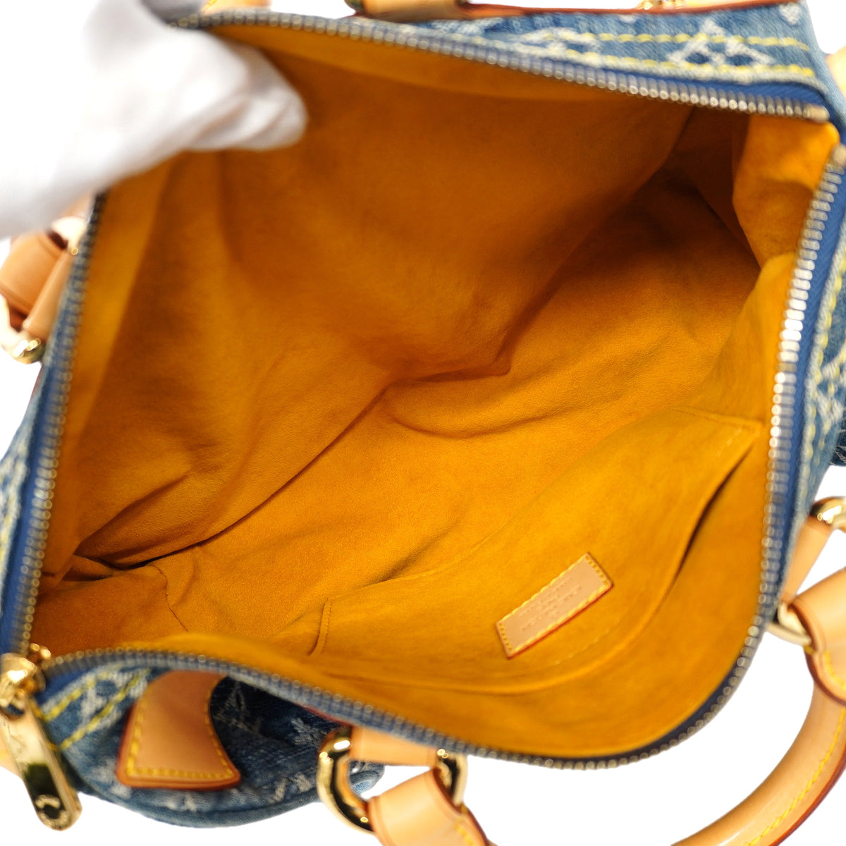【6id5988】ルイヴィトン ハンドバッグ モノグラム・デニム ネオスピーディ M95019 ブルー【中古】レディース