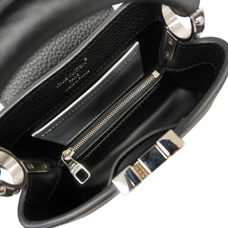 【6id5992】ルイヴィトン ハンドバッグ トリヨン カプシーヌMINI M11908 ノワール 2wayバッグ【中古】レディース