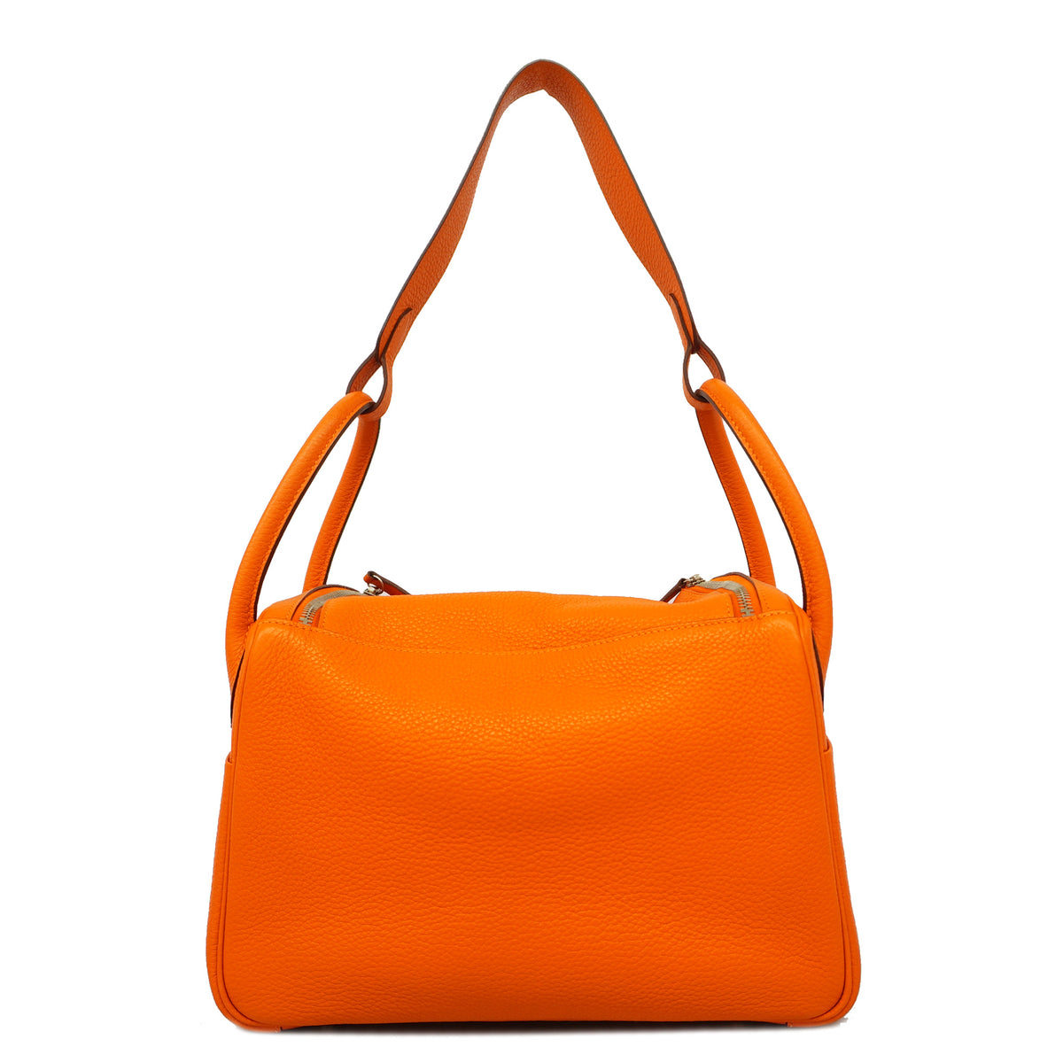 【6id5995】エルメス ハンドバッグ リンディ30 トリヨンクレマンス オレンジ シルバー金具 □P刻印 2wayバッグ【中古】レディース