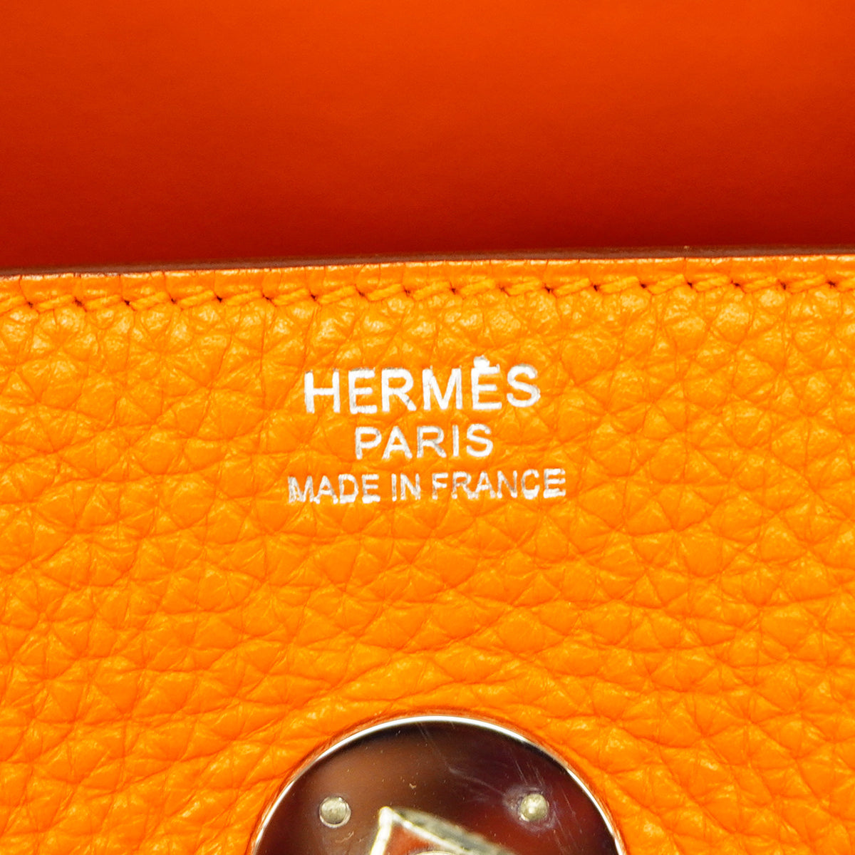 【6id5995】エルメス ハンドバッグ リンディ30 トリヨンクレマンス オレンジ シルバー金具 □P刻印 2wayバッグ【中古】レディース