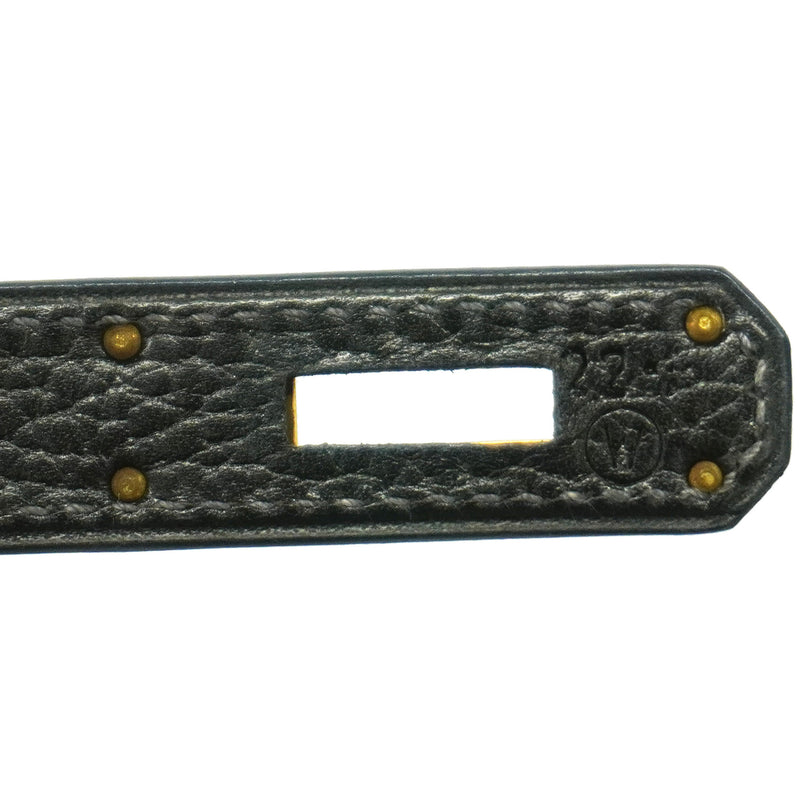 【6id5998】エルメス ハンドバッグ ケリー32 アルデンヌ ブラック ゴールド金具 ○W刻印 2wayバッグ【中古】レディース