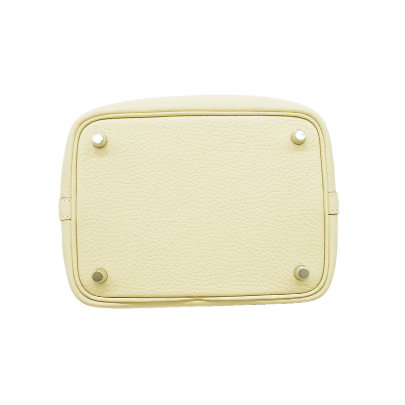 【6id6001】エルメス ハンドバッグ ピコタンロックPMカザック トリヨンクレマンス ナタ/セサミ シルバー金具 G刻印【中古】レディース