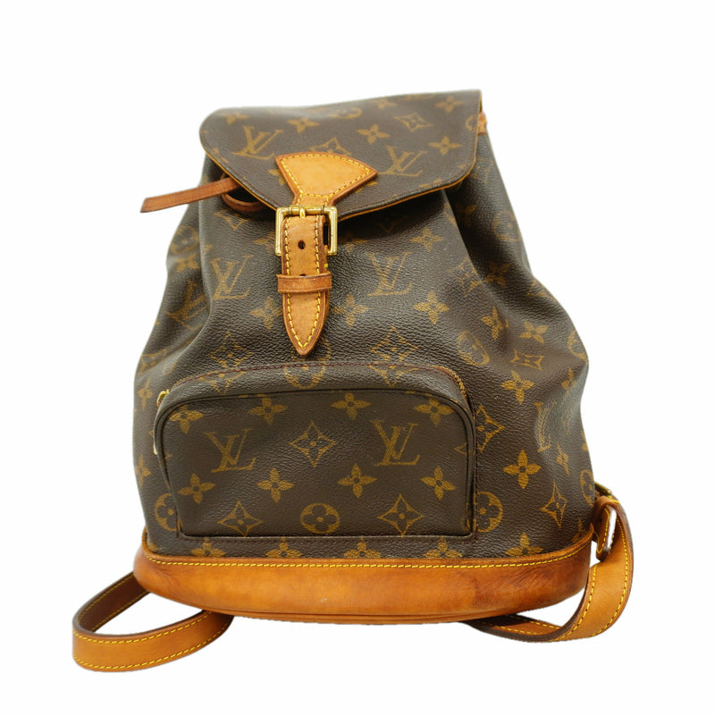 【6id6006】ルイヴィトン リュック・デイパック モノグラム モンスリMM M51136 ブラウン【中古】レディース