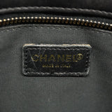 【6id6019-h】シャネル トートバッグ チョコバー ラムスキン ブラック シャンパンゴールド金具【中古】レディース