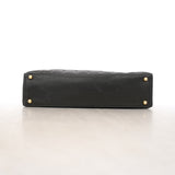 【6id6019-h】シャネル トートバッグ チョコバー ラムスキン ブラック シャンパンゴールド金具【中古】レディース