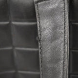 【6id6019-h】シャネル トートバッグ チョコバー ラムスキン ブラック シャンパンゴールド金具【中古】レディース