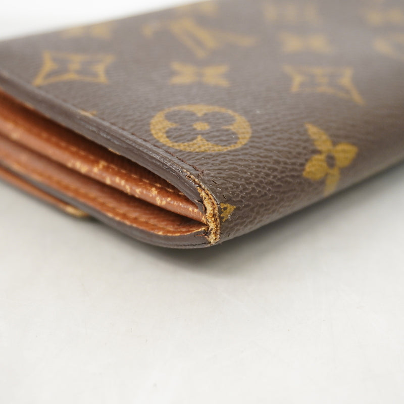 【6id6027-h】ルイヴィトン 長財布 モノグラム ポルトフォイユサラ M61734 ブラウン【中古】レディース