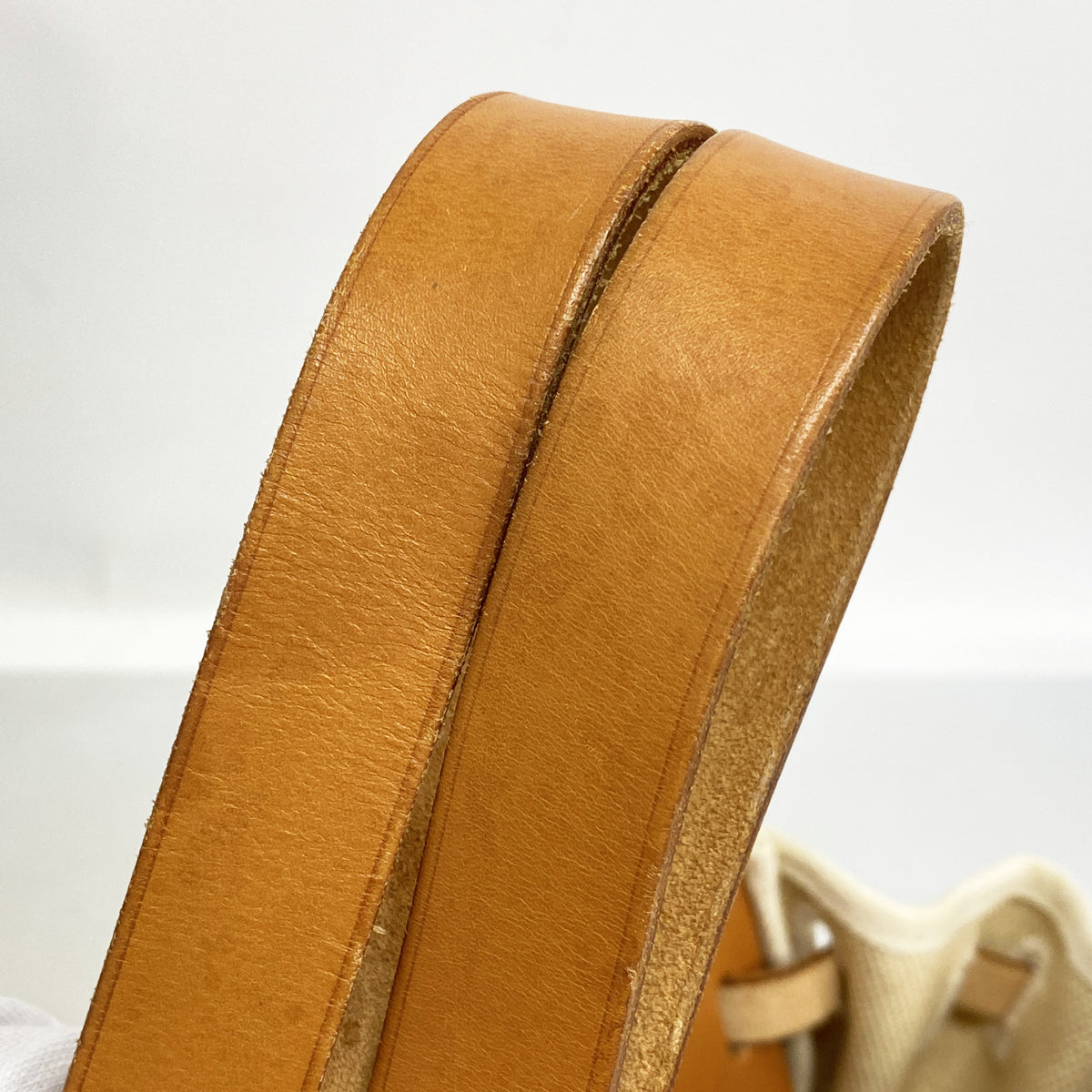 【6id6028】エルメス トートバッグ エールバッグカバス トワルアッシュ ナチュラル シルバー金具 □F刻印【中古】レディース